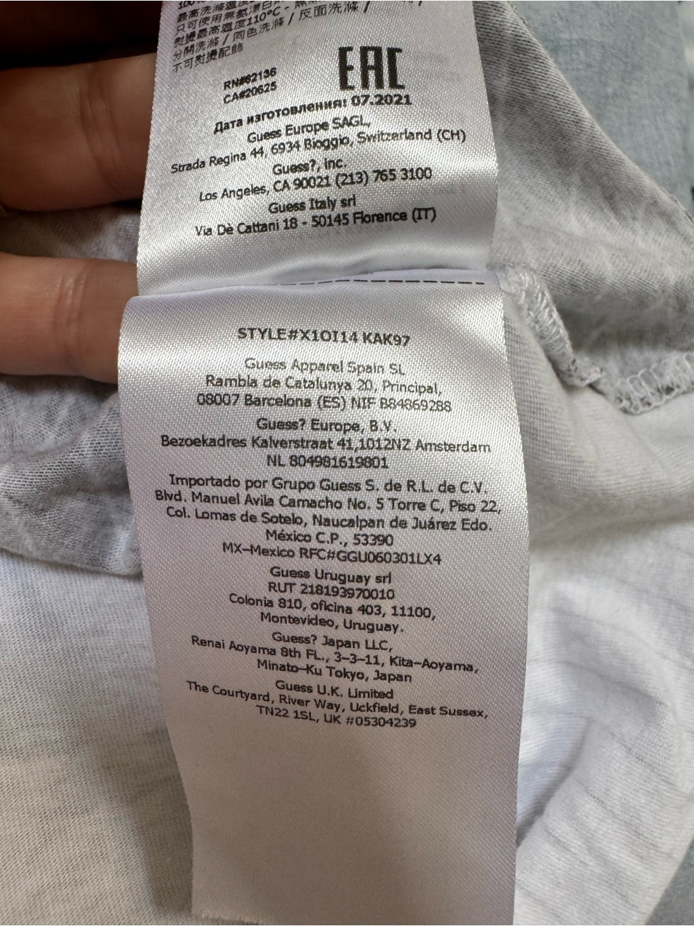 GUESS Los Angeles Graphic T Men’s L Y2K Streetwear All Over Print Cotton T - Picture 10 of 13